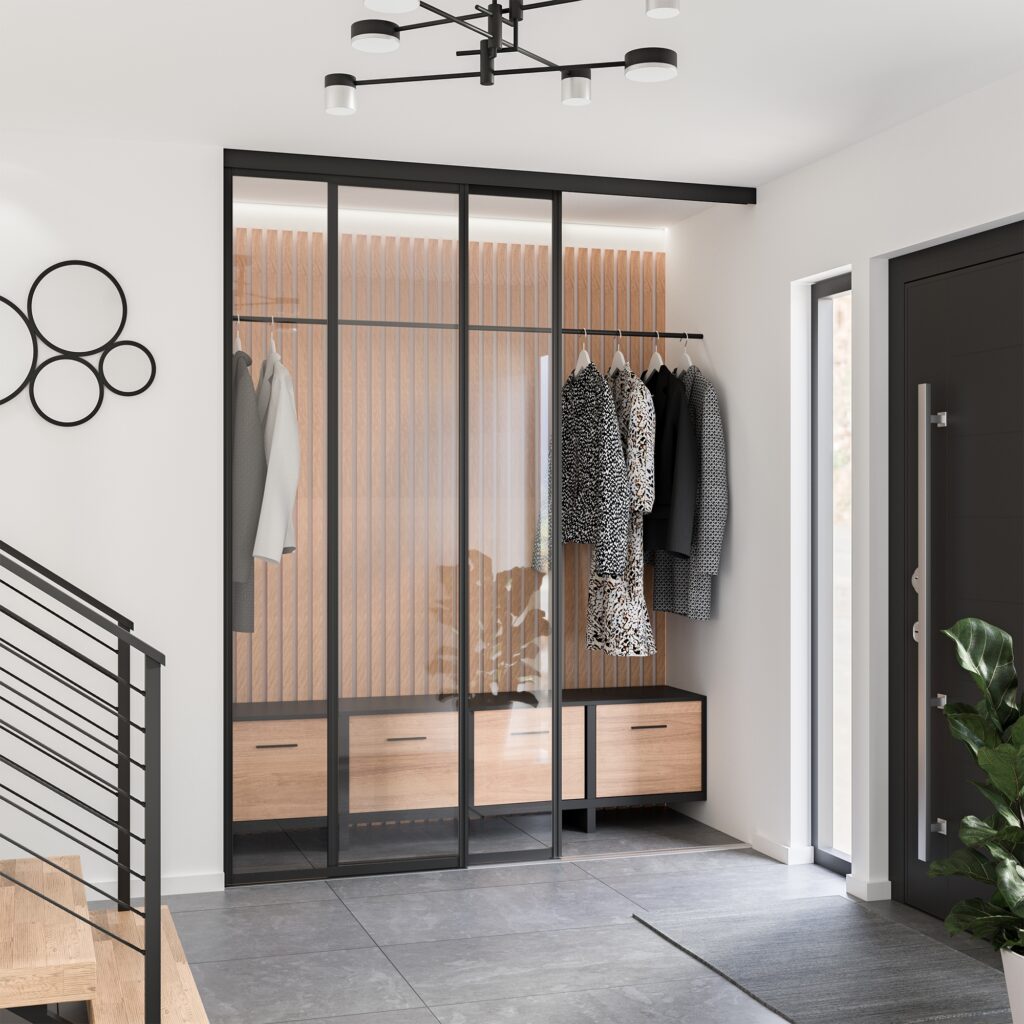 Interior Rendering; erstellt mithilfe einer Skizze, welche durch AI-Tools in ein Rendering konvertiert wurde. Das Produkt wurde als Freisteller eingesetzt.