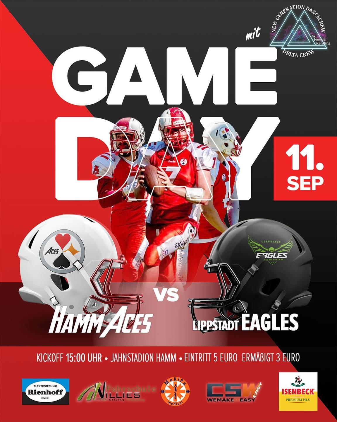 Werbemittel für die „Aces“; ich selbst habe dort viele Jahre aktiv gespielt.