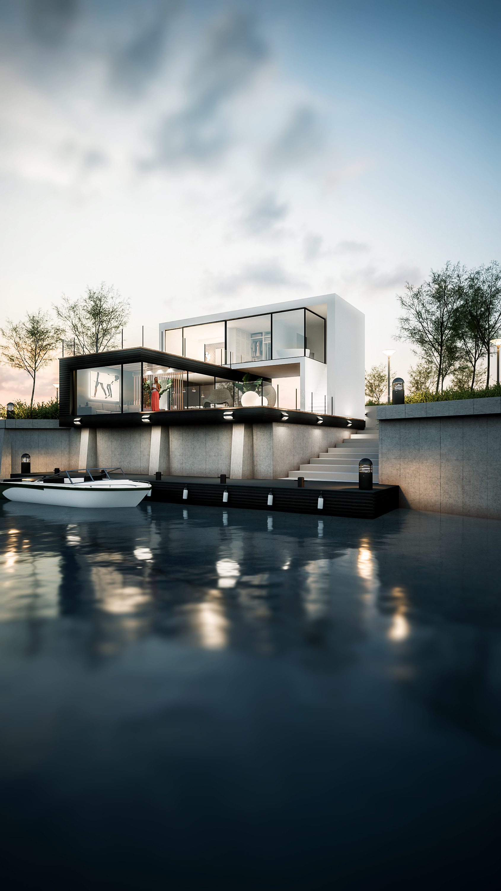 Exterior Rendering; erstellt mit Maya und Vray